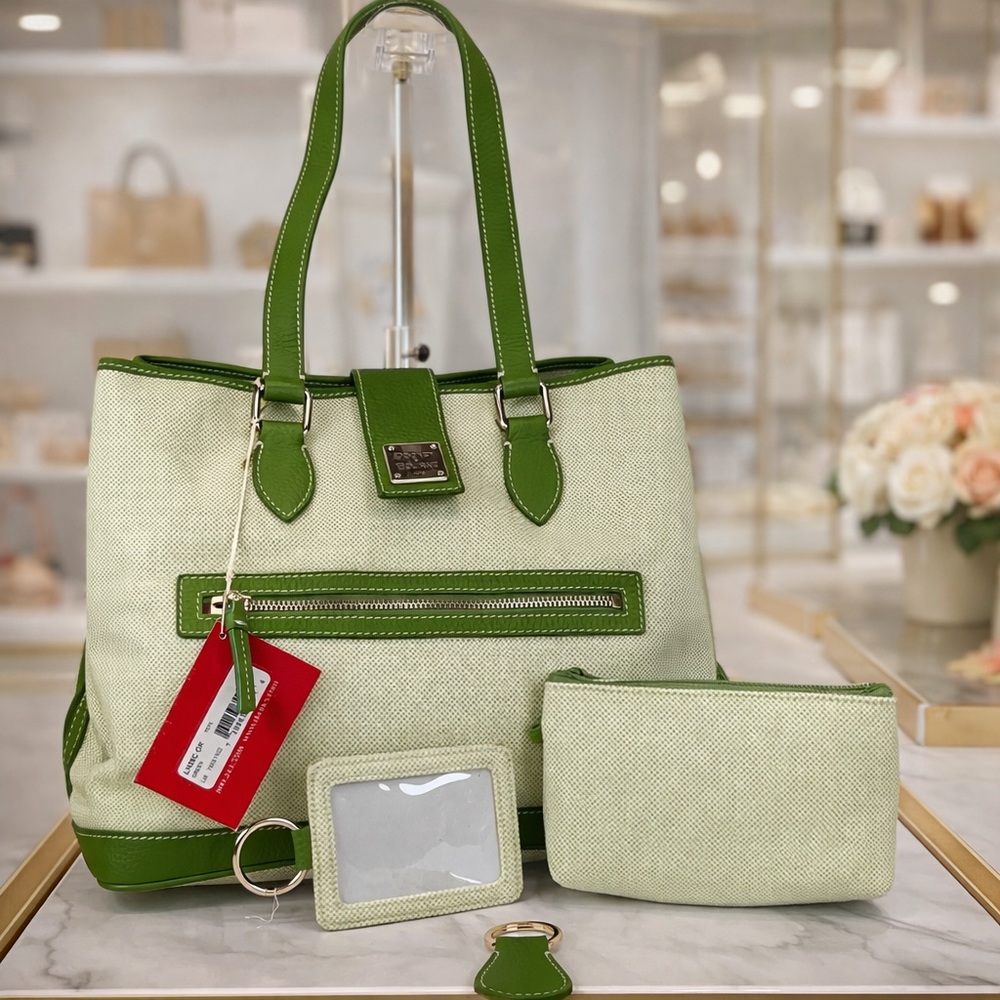 Dooney & Bourke Vintage Set‎ 4pc Green Tote Shoulder Bag